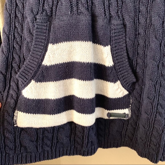 SUPERDRY Knitted Hoodie V neck Sweater - Picture 5 of 7